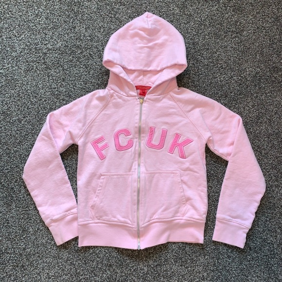 Vintage Fcuk Pink Zip Up Hoodie | Poshmark